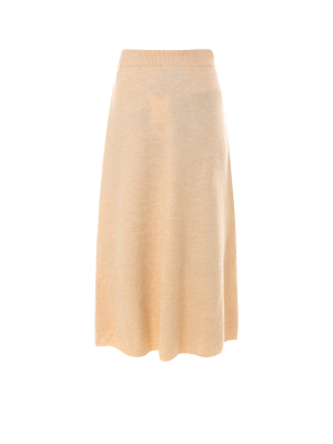 Nanushka Razi Fluffy Knit Midi Skirt