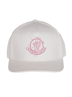 Moncler Logo Printed Baseball Cap