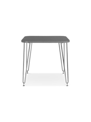 Rosemead Table Gray/chrome