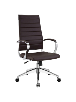 Office Chair Modway Dark Brown