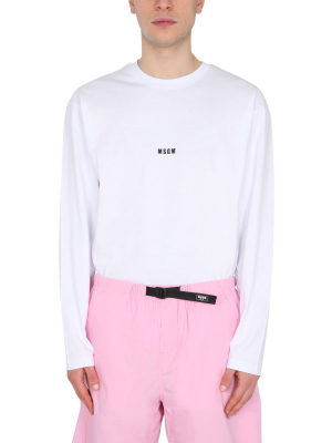 Msgm Micro Logo Long-sleeve T-shirt