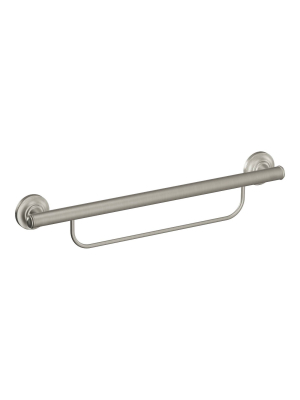 Moen Lr2350d Moen Lr2350d 24" X 1" Grab Bar With Integrated Towel Bar - Brushed Nickel