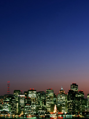 Downtown San Francisco From Yerba Buena Island