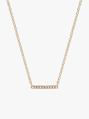 Diamond Mini Bar Necklace