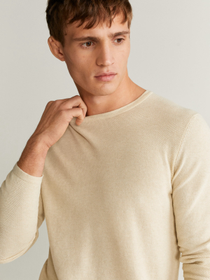 Structured Cotton Sweater