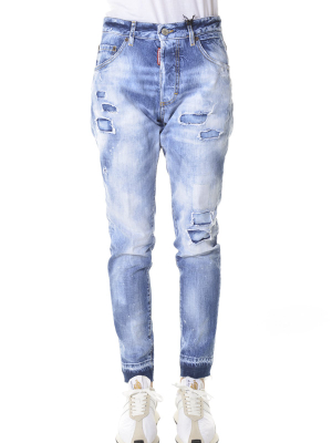 Dsquared2 Distressed Cropped Jeans