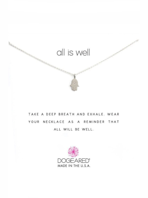 All Is Well Hamsa Necklace