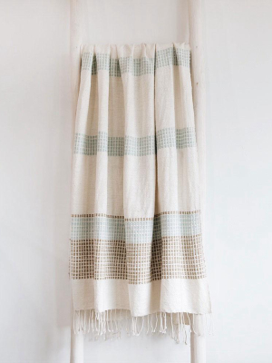 Hand-spun Ethiopian Cotton Bath Towel - Check