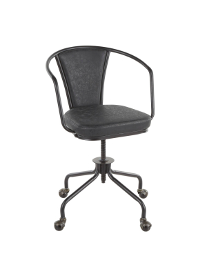 Oregon Industrial Upholstered Task Chair - Lumisource