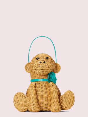 Georgia Wicker Monkey Tote