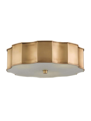 Wexford Brass Flush Mount