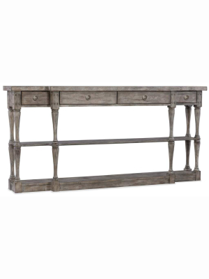 Sanctuary Four Drawer Console, Grey