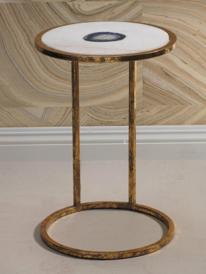 Aquarius Agate And Marble Inlay Table