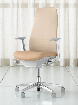 Haworth ® Buff Fern ™ High Back Desk Chair