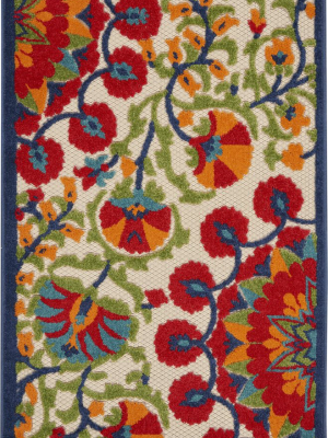 Aloha Indoor-outdoor Rug In Red & Multi