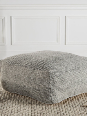 Jaipur Balsam Pouf - Whitecap Gray/dark Shadow