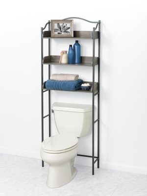 Spacesaver Over The Toilet Etagere Gray - Zenna Home