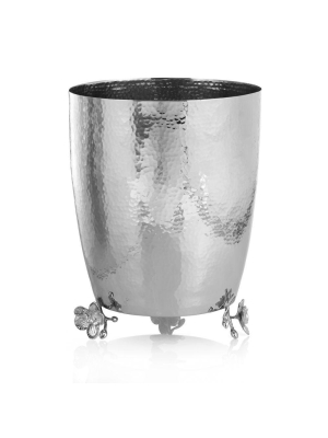 White Orchid Waste Basket