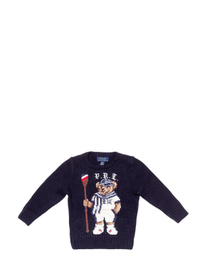 Ralph Lauren Kids Polo Bear Intarsia Sweater