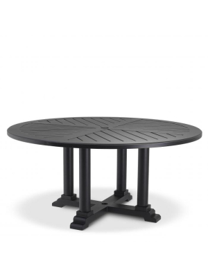 Eichholtz Bell Rive 160 Cm Outdoor Dining Table - Black