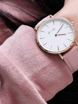 Pink Leather (rose Gold/white)