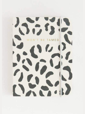 Won't Be Tamed Small Leopard Notebook