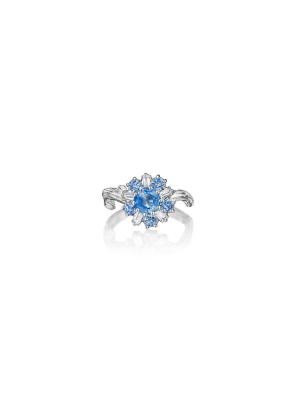 Wonderland Ballerina Light Blue Sapphire Ring