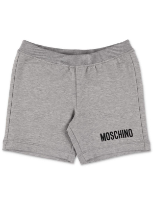 Moschino Kids Teddy Bear Logo Printed Track Shorts