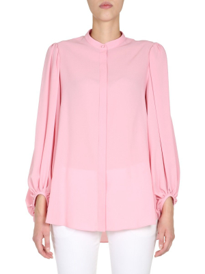 Alexander Mcqueen Mandarin Collared Blouse