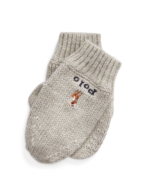 Polo Pony Cotton Mittens