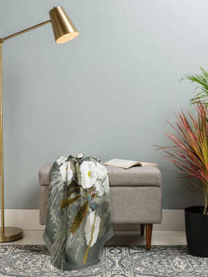 Iveta Abolina Aspen Sage Woven Throw Blanket Green - Deny Designs