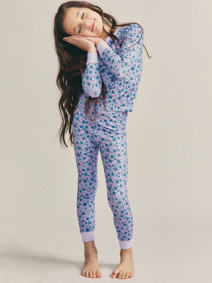 Morgan Lane Lulu Pj Set Crushed Blueberries