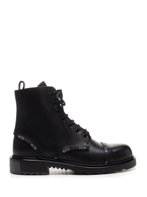 Valentino Vltn Band Combat Boots