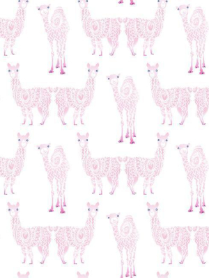 Alpaca Pack Wallpaper In Pink From The A Perfect World Collection By York Wallcoverings