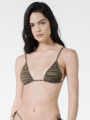 Disrupted Paradise Slide Triangle Top - Palm Bronze