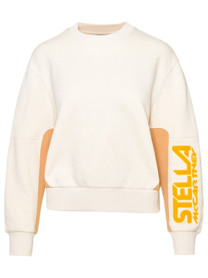 Stella Mccartney Logo Printed Panelled Sweatshirt