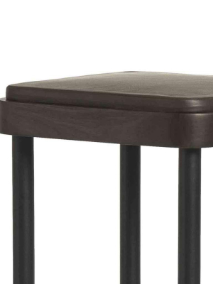 Chomchom Leather Bar Stool