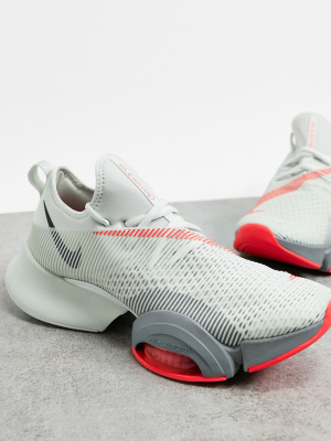 Nike Training Air Zoom Superrep Sneakers In White