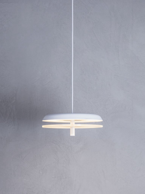 Landing Suspension Light With Lower Disk Diffuser