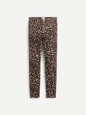 10" Highest-rise Toothpick Pant In Leopard Stretch Corduroy