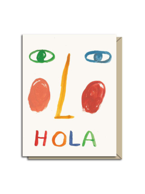 Hola Greeting Card