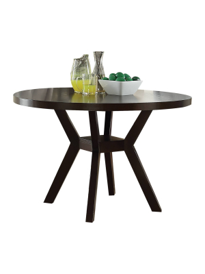 Drake Dining Table Wood/espresso - Acme Furniture