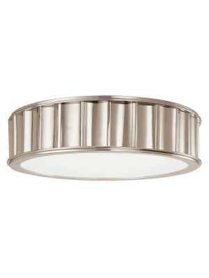 Middlebury 3 Light Flush Mount Polished Nickel