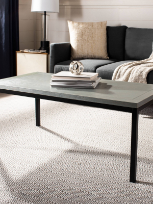 Dennis Coffee Table - Gray/brown - Safavieh