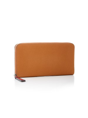 Zip Around Leather Wallet