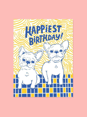 Frenchie Birthday Card