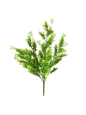 Vickerman 20" Uv Coated Green Spirea Bush.