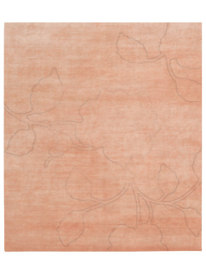 Bellagio Ruby Hand Knotted Rug In Orange Design By Second Studio