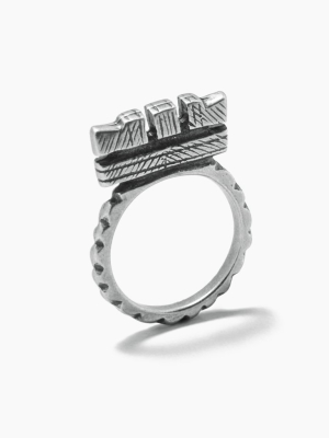 Fight The Power "c" Ring - Silver