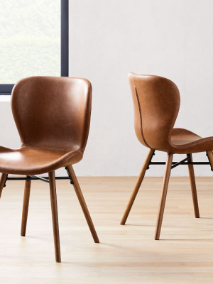 Uma Faux Leather Dining Chair (set Of 2)